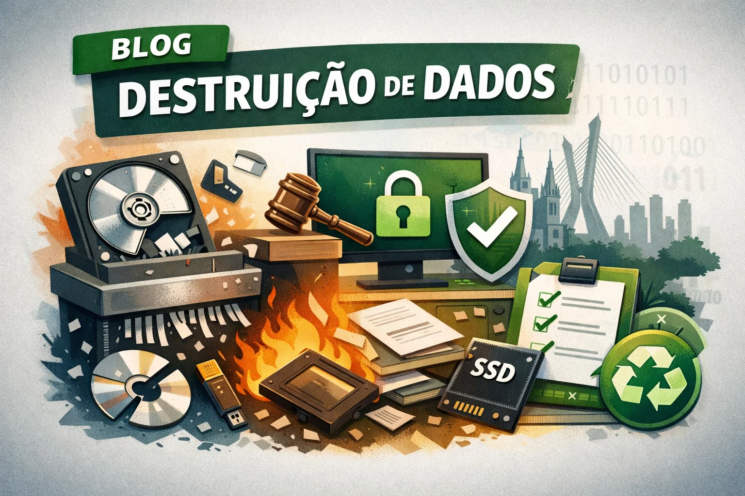 Benefícios da destruição certificada de dados corporativos