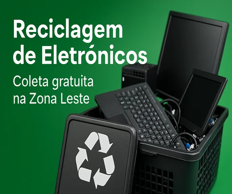Coleta de lixo eletrônico em São Paulo