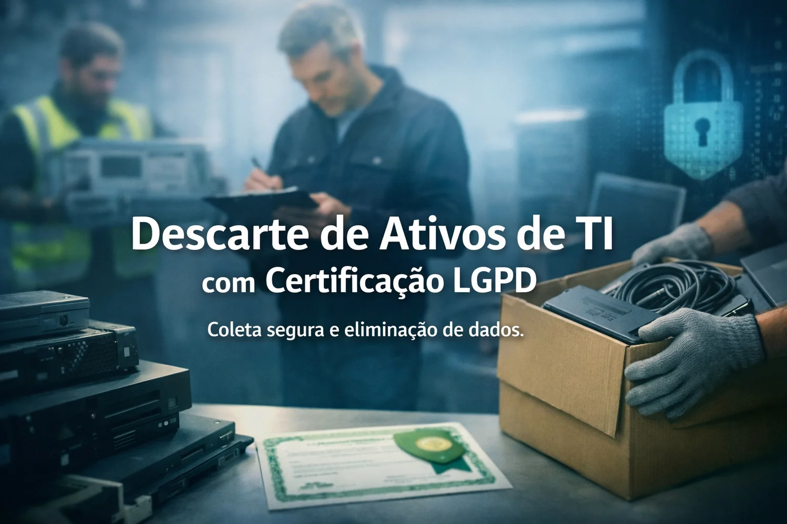 ITAD corporativo em São Paulo com certificação LGPD e ESG