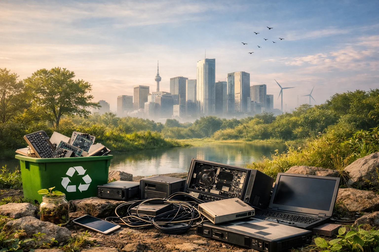Reciclagem de equipamentos de TI com impacto positivo no meio ambiente