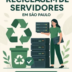 Reciclagem de servidores corporativos com coleta sustentável e segurança de dados