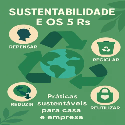 Infográfico dos 5 Rs aplicados ao ITAD e LGPD